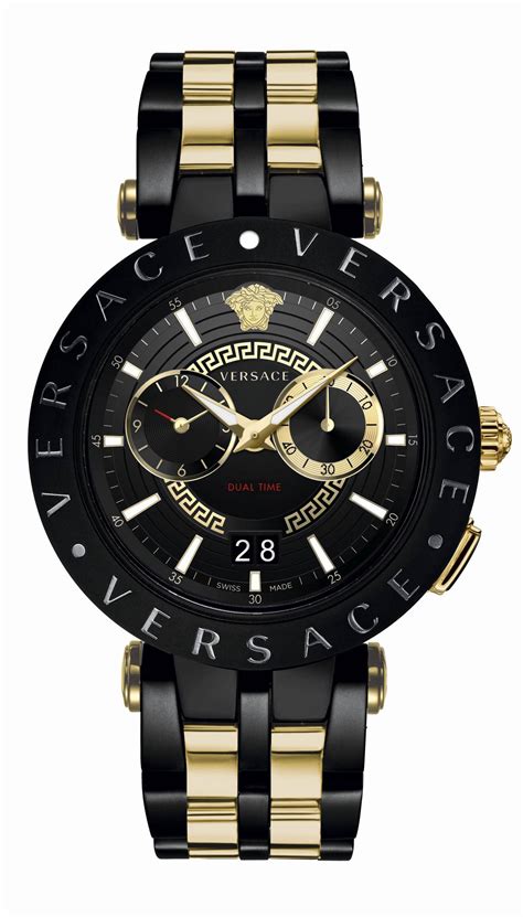 versace uhr herren amazon|Versace Mens Black 46 mm V.